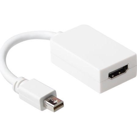 Thumbnail - ACT 15 cm Conversion cable Mini DisplayPort male to HDMI-A female. Length: 0.15 m Mini dp male-hdmi fema (0.15 m, HDMI),...