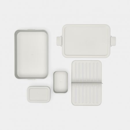 Actual product image Brabantia Lunch Box Make & Take 25.5 x 16.7 x 6.2 cm, Light Grey