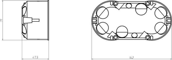 Actual product image Kaiser Double hollow wall can