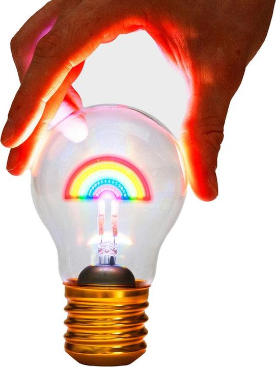 Actual product image Suck UK Light bulb rainbow