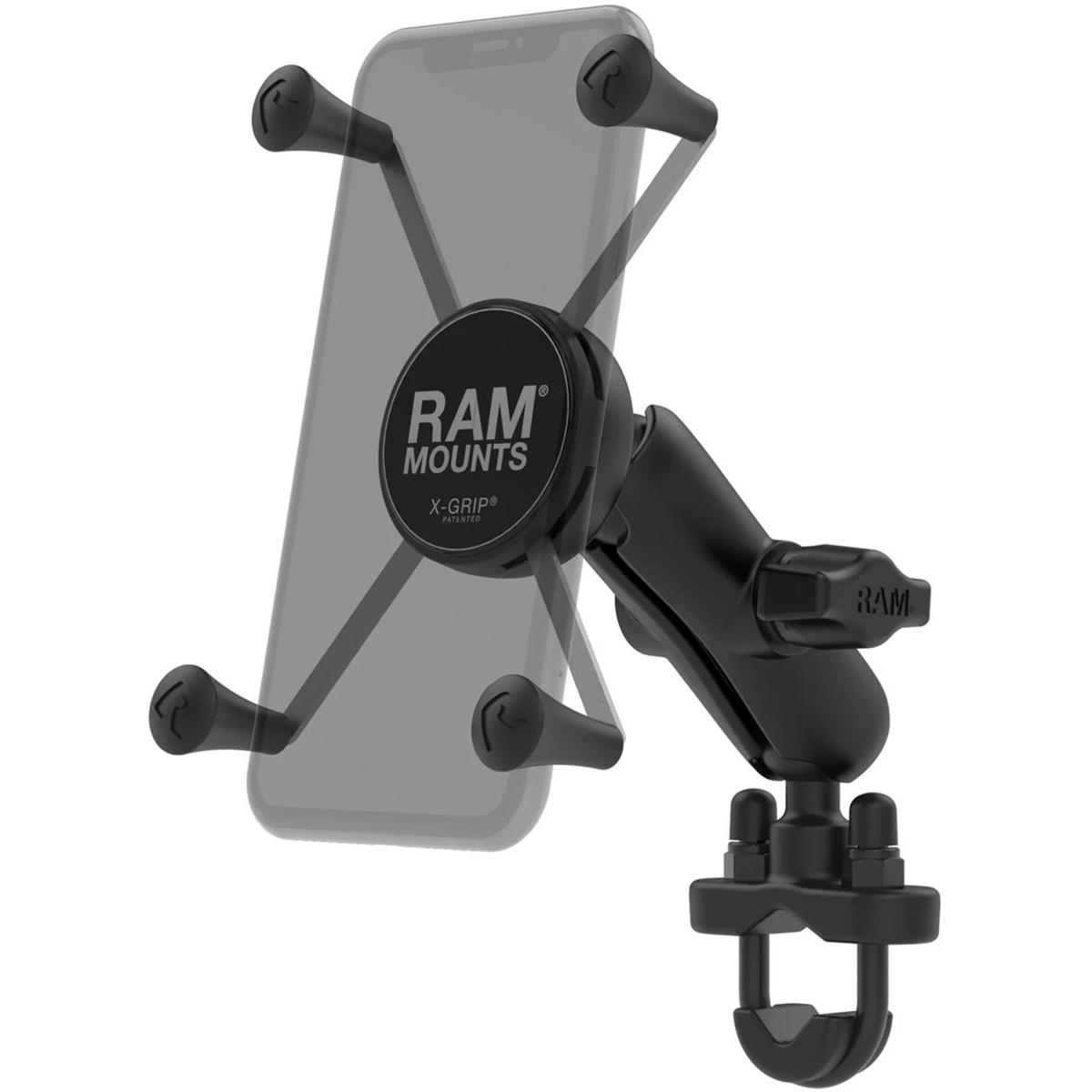 RAM Mounts RAM Rail U-Bolt Mnt RAM X-Grip, Supporto per smartphone, Nero