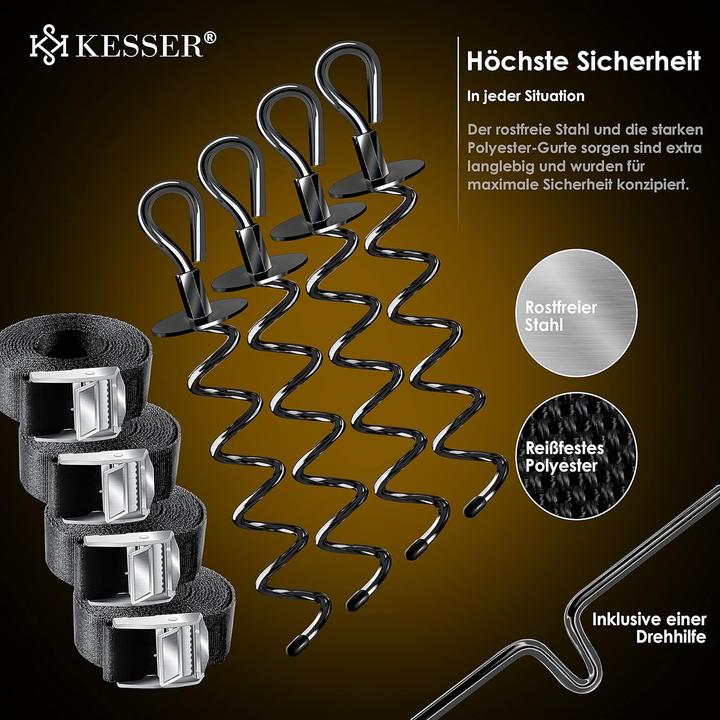 Image du produit Kesser 9er-Set Bodenanker für Trampolin