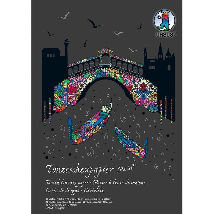 Produktbild Ursus Tonzeichen-Block A3 2164099SE 130g, pastell 10 Blatt (130 g/m², 10x)