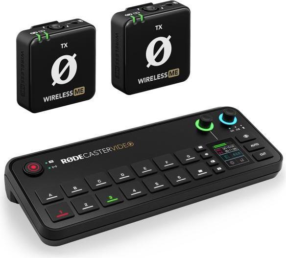 RØDE Rodecaster Video Produktions-Konsole Für kurze Zeit mit 2x Wireless ME TX