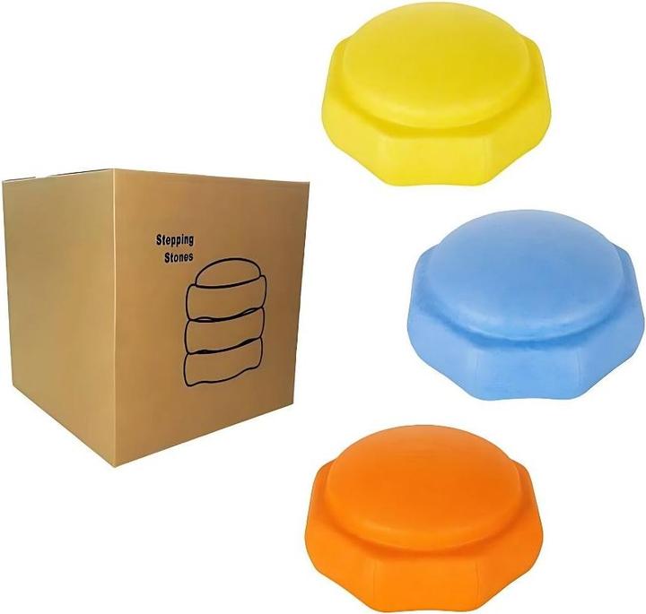 Milkii Gioco di equilibrio per bambini, set di 3 Stepping Stones in schiuma EPP