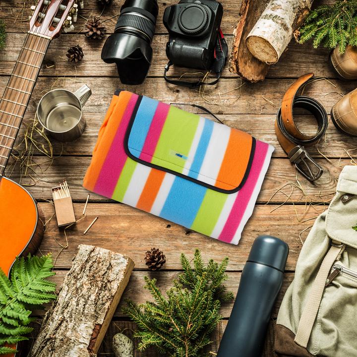 Immagine prodotto Relaxdays Coperta da picnic a righe