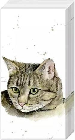 Actual product image IHR Taschentuch Farmfriends Cat