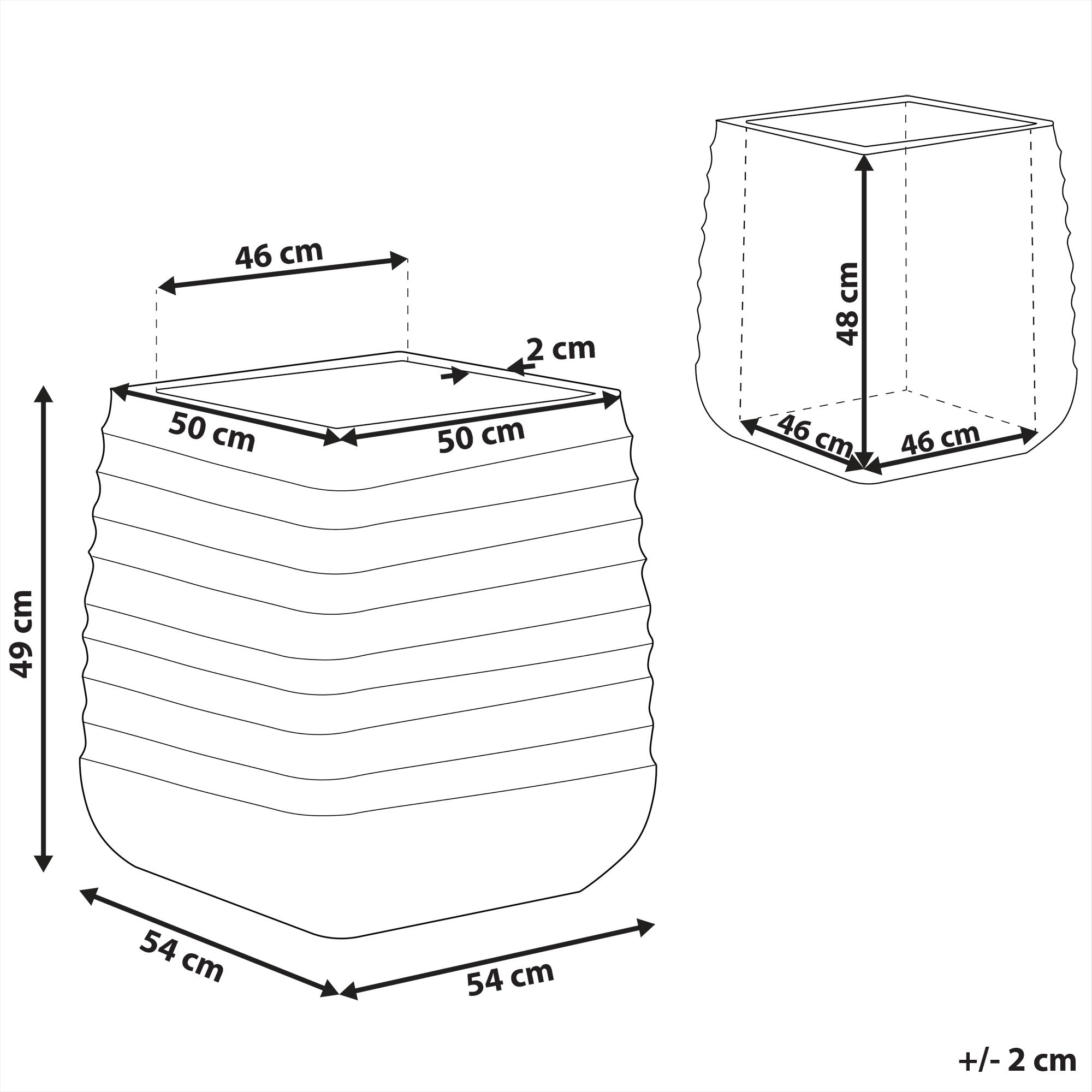 Thumbnail - Beliani, Blumentopf, Parikia (50 cm)