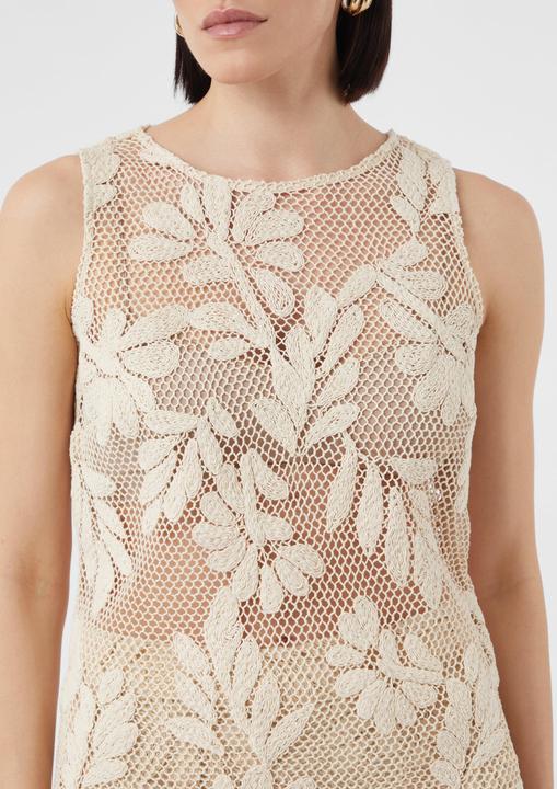 Immagine prodotto Comma Bluse Ärmelloses Häkel-Top mit floralem Muster (36)
