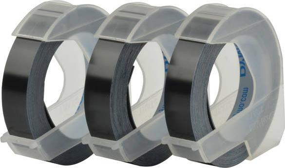 Produktbild Dymo Prägeband 3D (0.90 cm, Schwarz)
