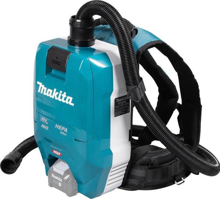 Productafbeelding Makita VC009GZ01 Accu rugzak stofzuiger 40V max. met AWS (zonder accu, zonder lader) (Stofzuiger achter)
