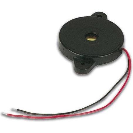 Velleman Products & Buzzers PIEZOKERAMISCHER SCHALLWANDLER 5Vac 4.0kHz 85dB MIT KABEL, Audio Adapter, Schwarz
