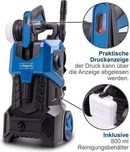 Actual product image Scheppach High pressure cleaner 2400W, 180 bar incl. Quick-Connect-System & accessories (Electrical connection)