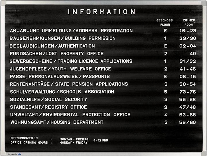 Produktbild Legamaster PREMIUM information boards. 40 x 60 cm (Pinnwand, 60 x 40 cm)