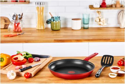 Produktbild Tefal Daily Chef Pan G2730422 Diameter 24 cm, Suitable for induction hob, Fixed handle, Raudona (Pfannenset + Topfset, Aluminium)
