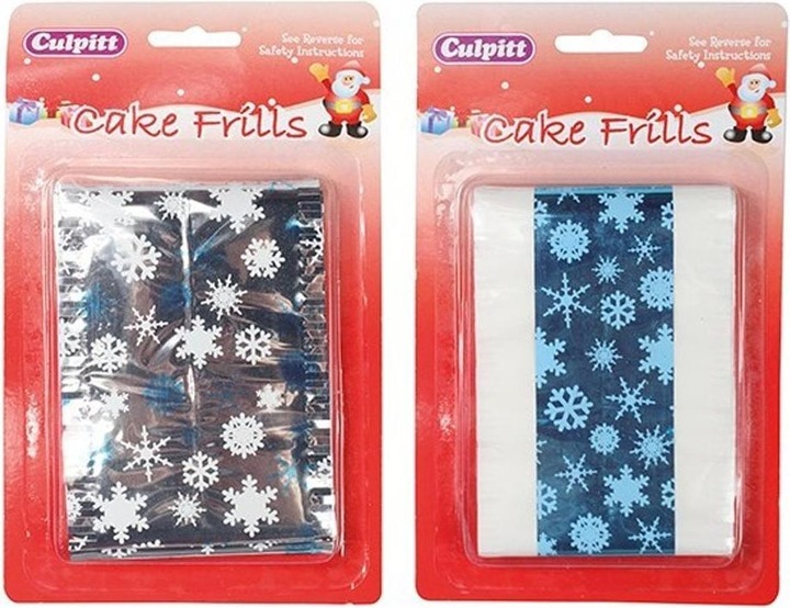 Immagine prodotto Culpitt Metallica Fiocco di neve Decorazione per Torte Misura Confezione 2