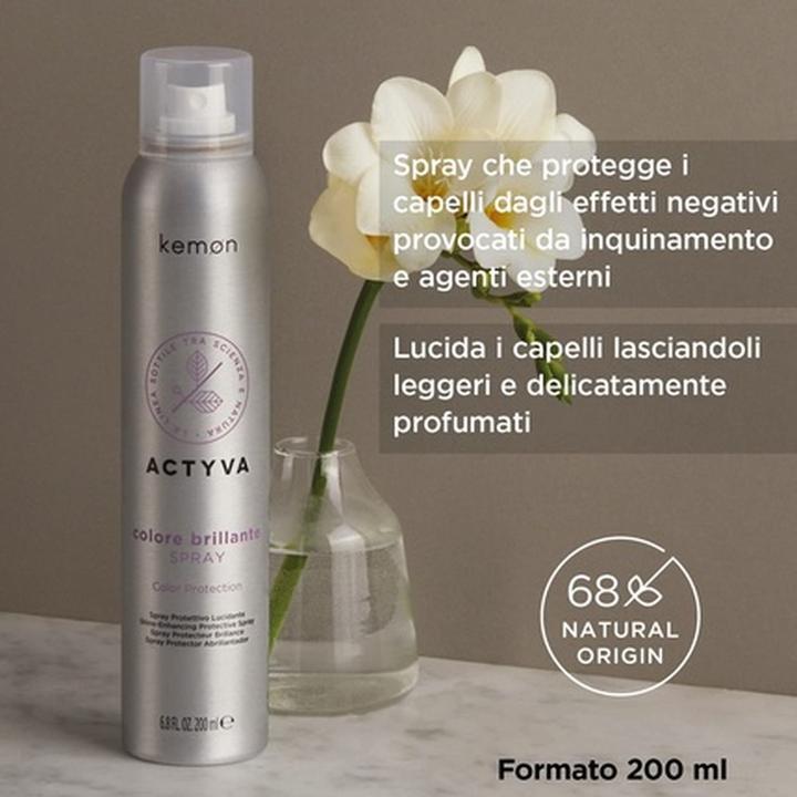 Image du produit Kemon Actyva Brilliant Color Spray Polissage et protection pour cheveux colorés 200ml (200 ml)