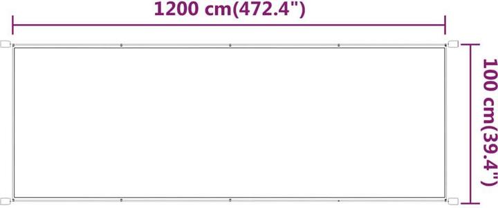 Produktbild vidaXL Senkrechtmarkise (1 m)