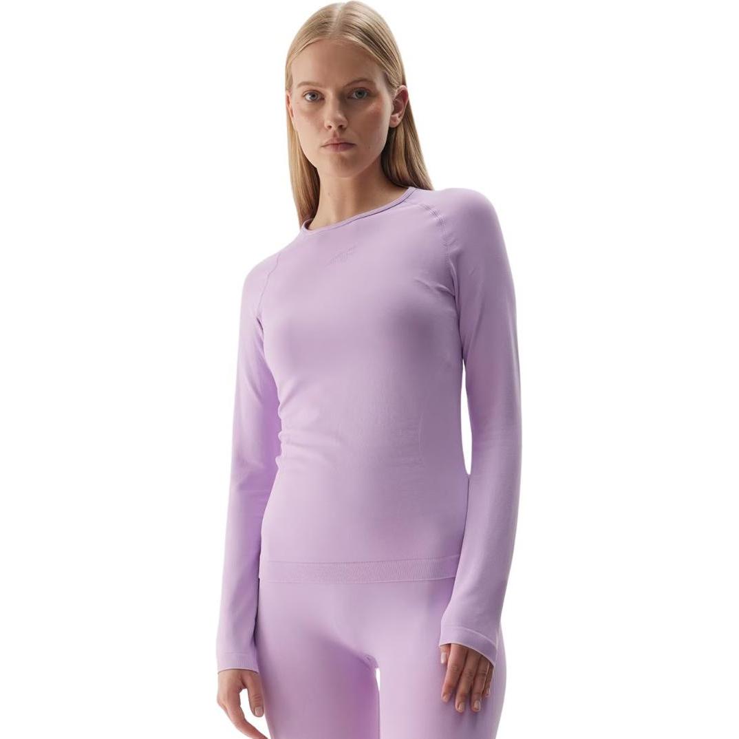 4F, Damen, Sportshirt, Koszulka termoaktywna damska F152 jasny fiolet 4FWAW24USEAF152 52S M/L (M, L), Mehrfarbig, L, M