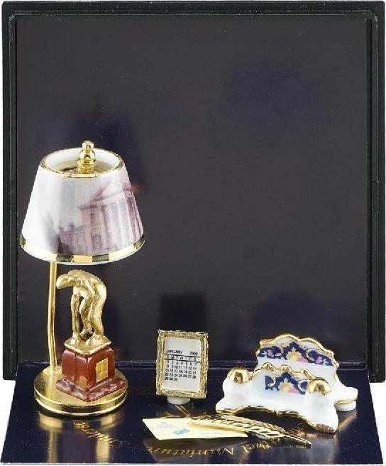 Image du produit Reutter 001.885/7 - Set de bureau Golf, miniature à l'échelle 1:12