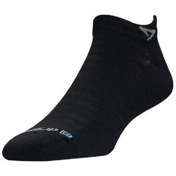 Drymax, Herren, Sportsocken, Hyper Thin Running Mini Crew (L), Schwarz