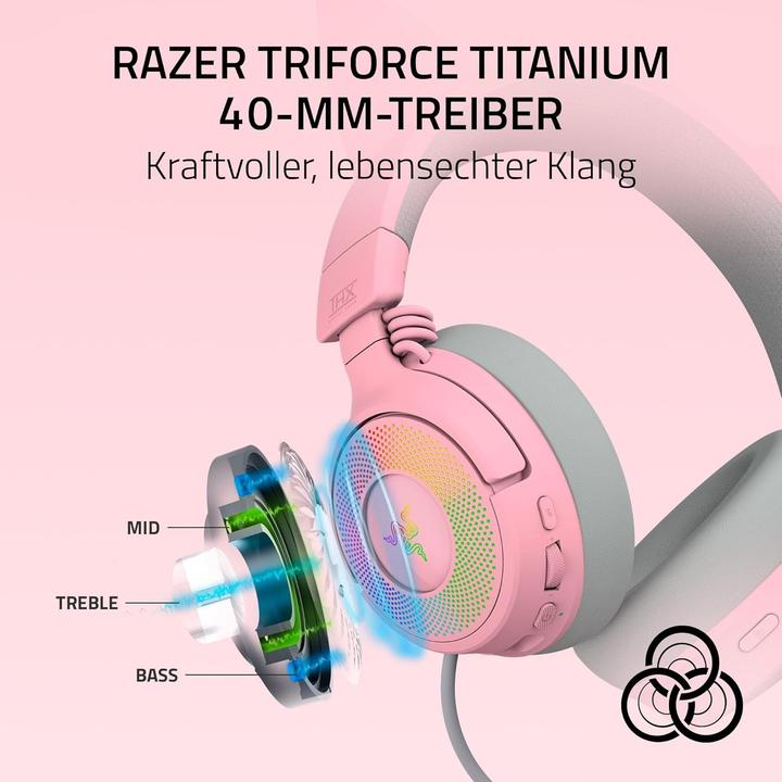 Immagine prodotto Razer Kraken Kitty V3 Pro (Cablato, Senza fili)
