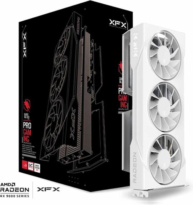 Actual product image XFX Swift Radeon RX 9060 XT OC White Triple Fan Gaming Edition (16 GB)