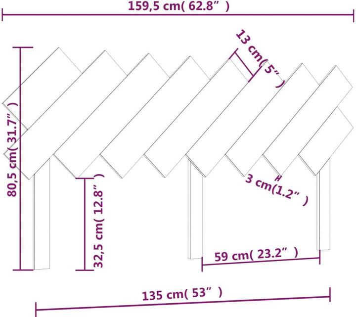Image du produit vidaXL Kopfteil (159 x 5 x 80.50 cm)
