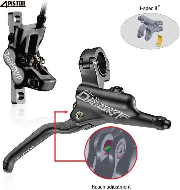 Immagine prodotto Tektro Orione 4P (Freno posteriore, Set freni, 4)