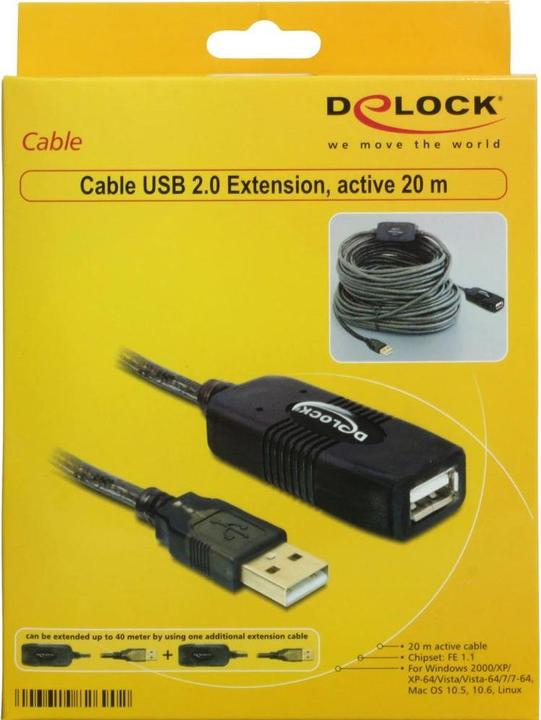 Actual product image Delock USB 2.0 (20 m, USB 2.0)