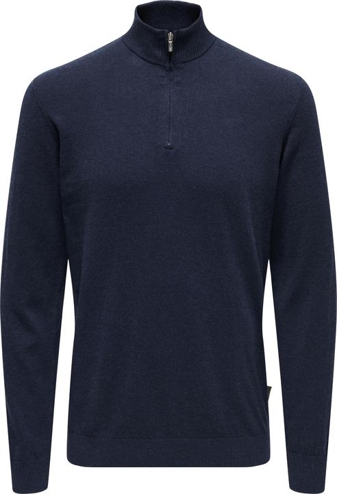 Produktbild Only & Sons Onsloui Reg 12 Mel Half Zip Knit Noos (S)
