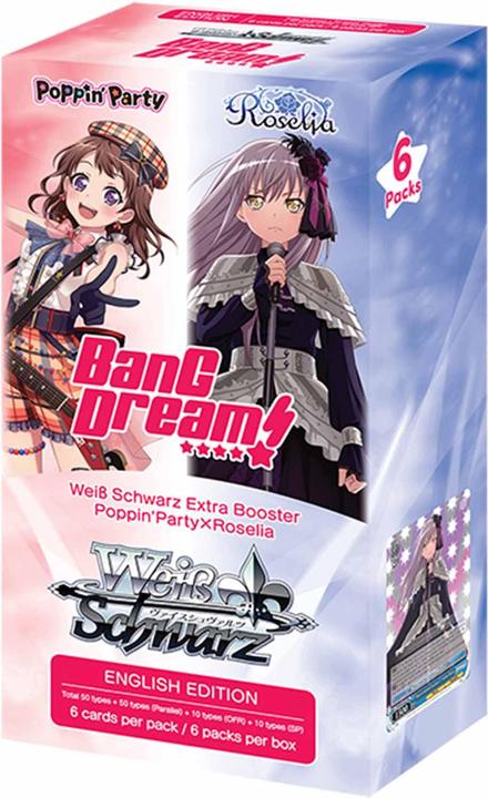 Image du produit Weiss Schwarz BanG Dream! Poppin Party x Roselia Extra Booster Display - EN (Anglais, Affichage du booster)