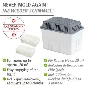 Actual product image Wenko Dehumidifier, 2x 1.0 kg (80 m²)
