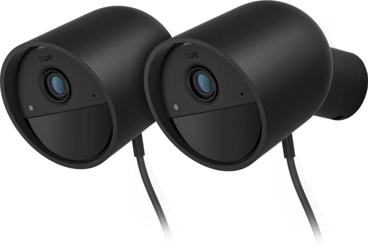 Actual product image Philips Hue Secure Wired Security Camera Black 2-pack (1920 x 1080 Pixels)