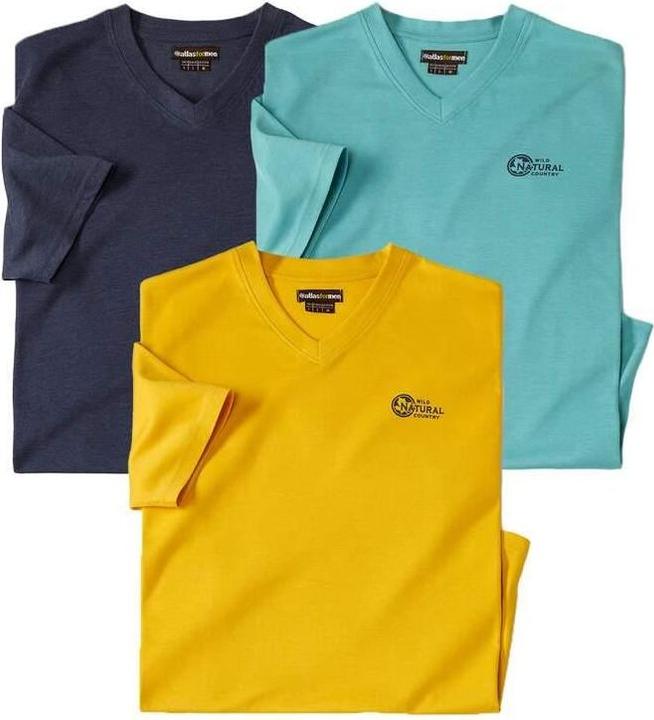 Produktbild Atlas For Men TShirt VAusschnitt (3erPack) (XL)