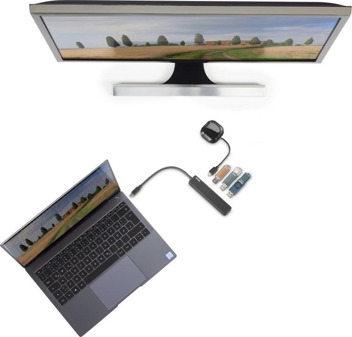 Produktbild Hama USB-C-Hub (USB-C, 5 Ports)