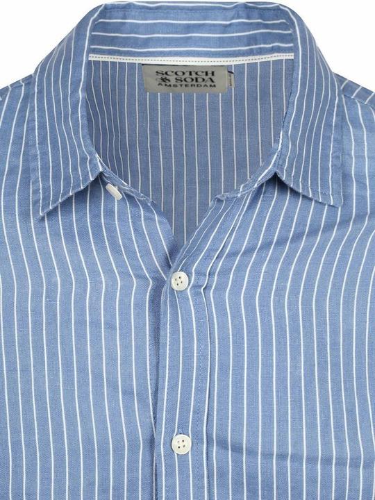 Immagine prodotto Scotch & Soda Camicia Uomo Regular-fit, Infinity White Stripe 410, M (M)