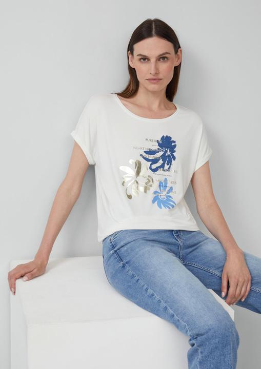 Produktbild S.Oliver T-Shirt T-Shirt aus Viskosemix im Relaxed Fit (44)