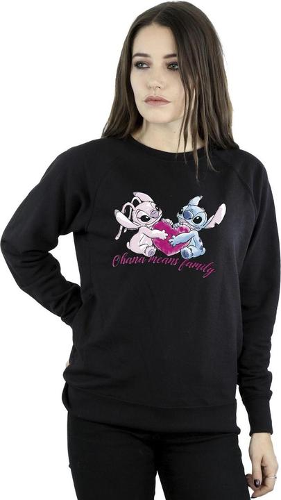 Image du produit Disney - Sweat LILO AND STITCH OHANA HEART WITH ANGEL - Femme (M)