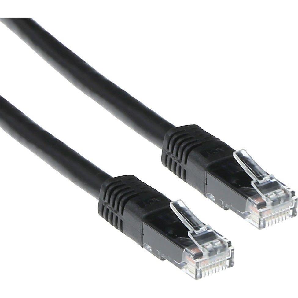 ACT Black 20 meter U/UTP CAT5E patch cable with RJ45 connectors. Cat5e u/utp black 20.00m (U/UTP, CAT5e, 20 m), Netzwerk...