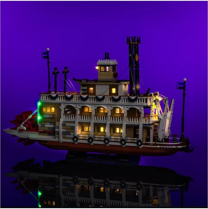 Image du produit Light my bricks LMB 2.0 Kit de lumière pour LEGO® 21356 Le bateau à vapeur du Mississippi