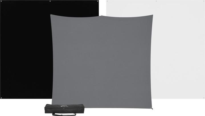 Westcott X-Drop Pro 3-Pack Backdrop Kit (8x8) Backdrop Kit, 2,4 x 2,4 m (240 cm)