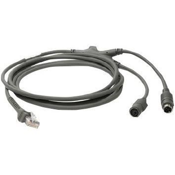Zebra Kabel KBW 2,1m, gerade KBW-Kabel, Power-Port, 2,1m, gerade, Kabelcode K01, Barcode-Scanner Zubehör