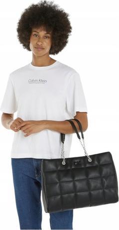 Actual product image Calvin Klein Ladies' shopper handbag with square quilt chain