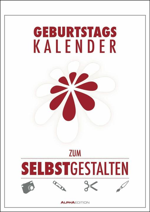 Produktbild Geburtstagskalender zum Selbstgestalten (21 x 30 cm, Deutsch)