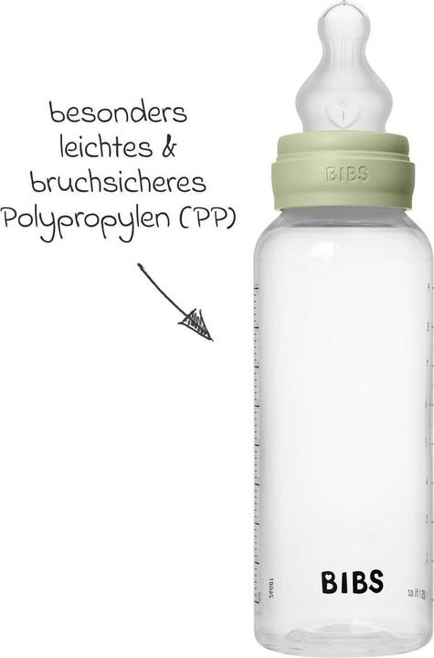 Actual product image Bibs Anti Colic Bottle Silicone 270 ml Medium Flow Sage (270 ml)