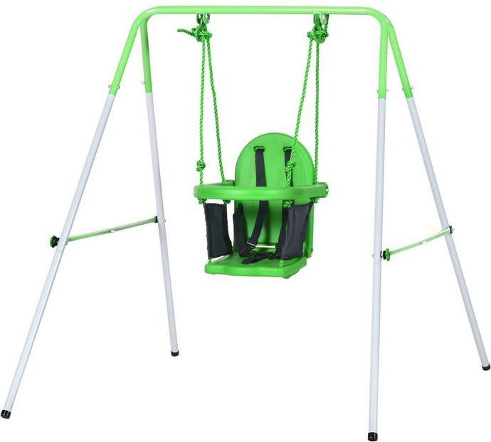 Produktbild Swisshandel24 Babyschaukel, Kleinkinderschaukel, Gartenschaukel mit Sicherheitsbügel, Anschnallgurt, für 6-36 Mona