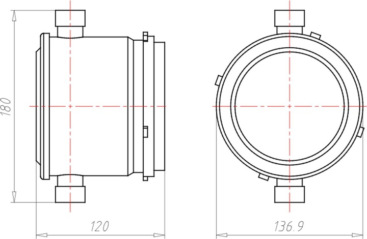 Actual product image Kaiser 1281-71 Recessed housing w. uni. mineral fib.