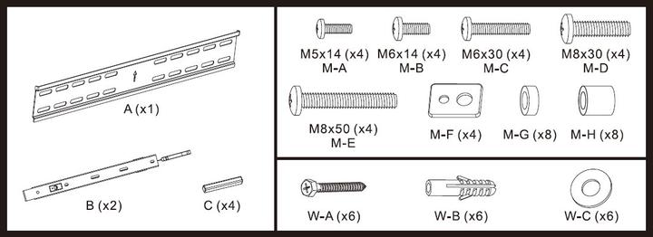 Immagine prodotto Mozi Televisore serie Slim FWM-2 37-70" (Muro, 37" - 70")