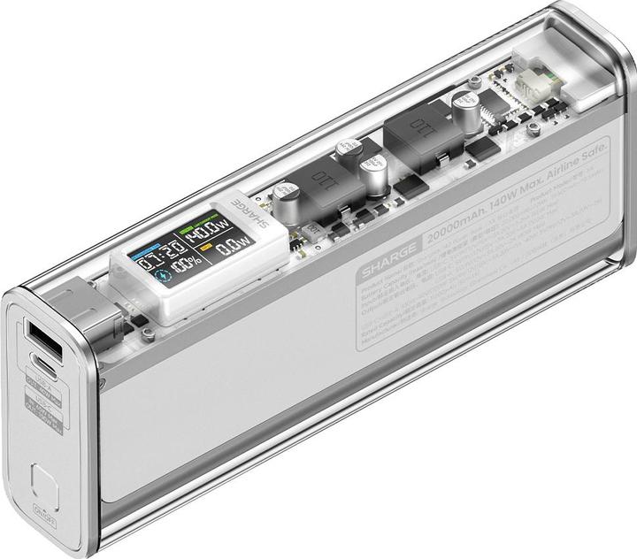 Actual product image Sharge 140 SIL-GRY (20000 mAh, 140 W, 74 Wh)